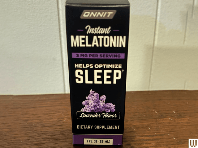 Black box of Melatonin mist, lavender flavor