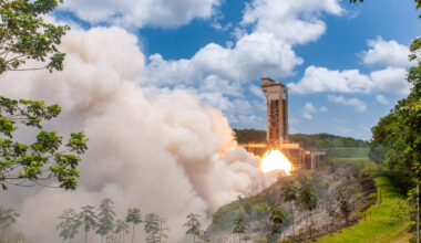 P160C solid-propellant rocket motor QM3 test