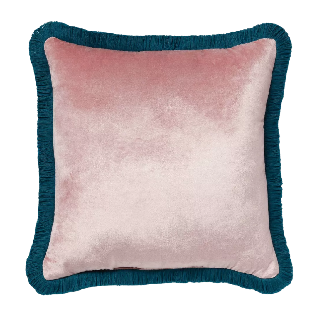 Velvet Contrast Fringe Dec Pillow Square - Threshold&trade;