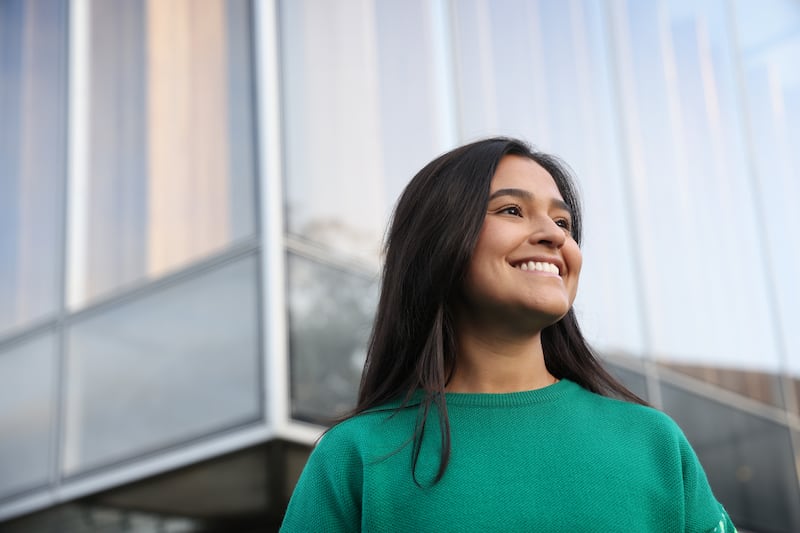 Maria Isabel Meza Silva, originally from Colombia, at Maynooth University. Photograph: Bryan O’Brien