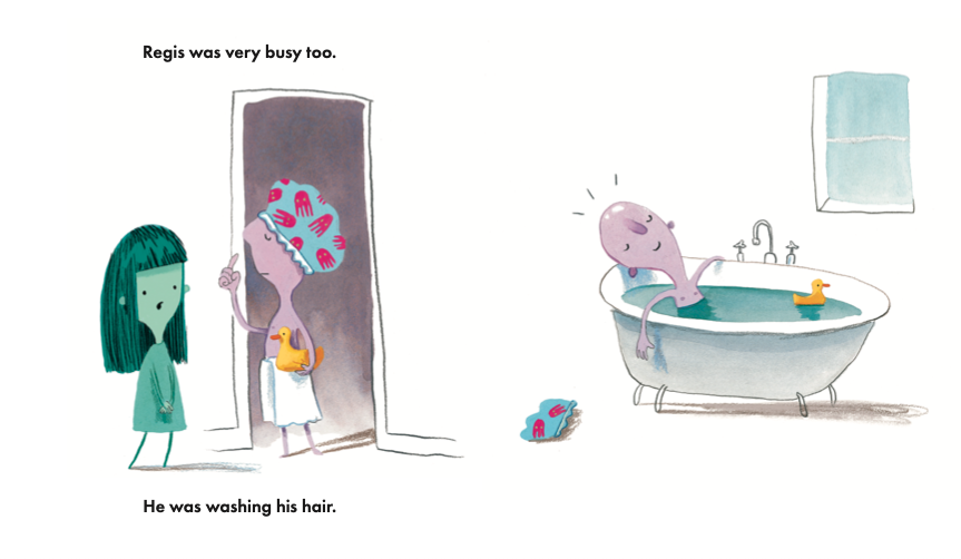 I'm Very Busy spreads from children's illustrated book
