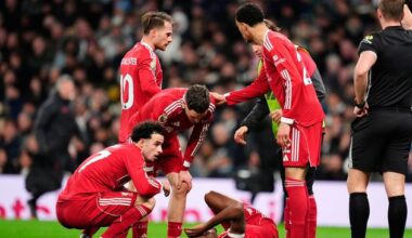 Liverpool hold off late challenge from nine-man Tottenham for dramatic win