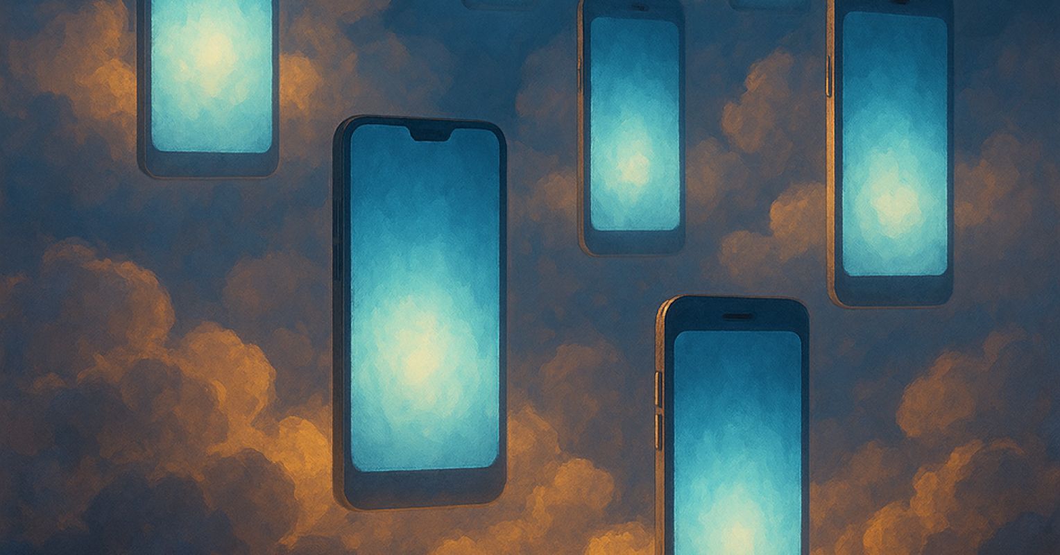 When Childhood Meets the Glow of a Phone