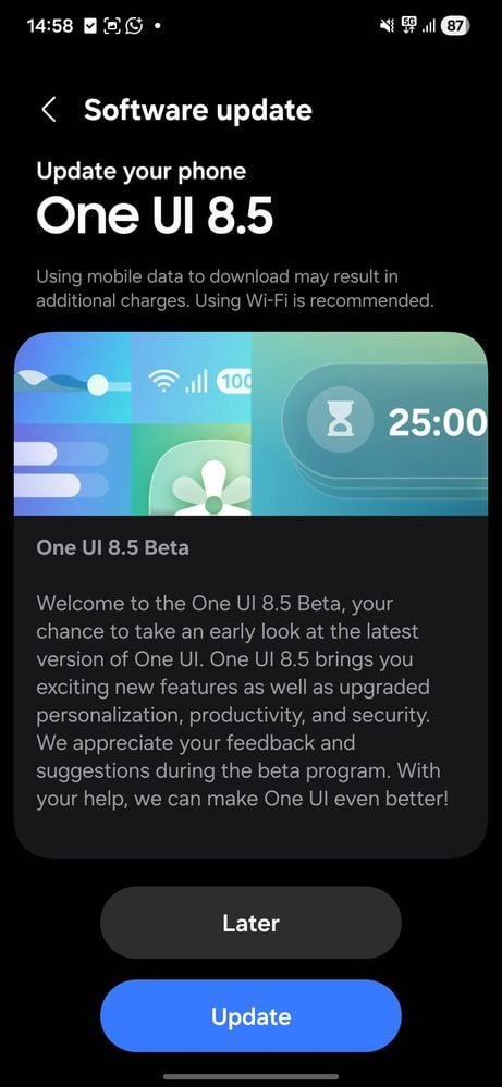 samsung galaxy s25 ultra one ui 8.5 beta 1 update india