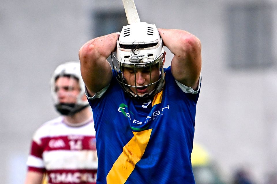 Cullen Killeen of Loughrea after being shown a red card