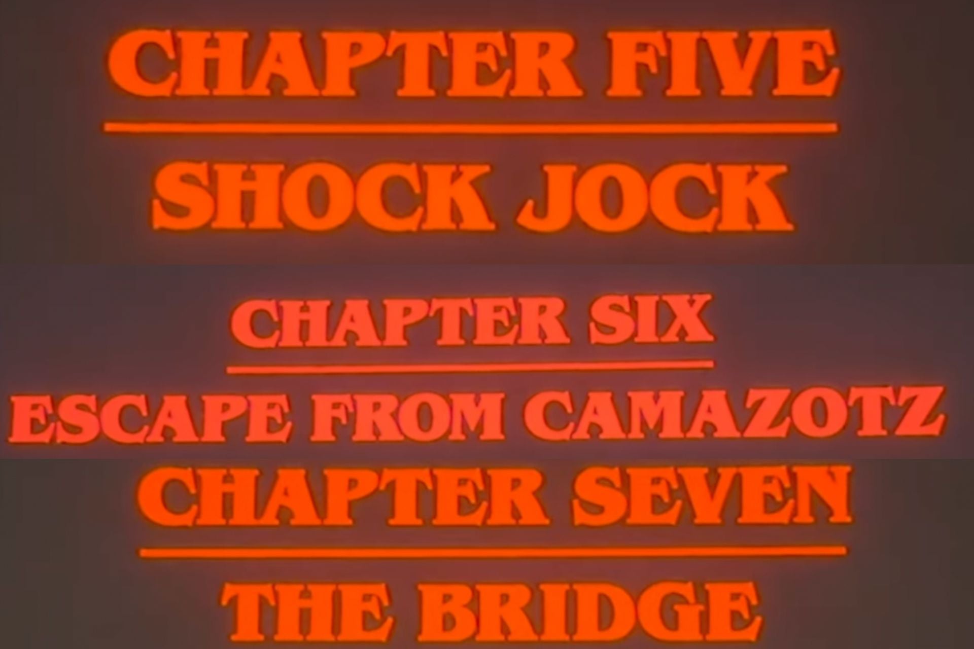 Stranger Things Vol 2 Titles Netflix R Duffer Ig