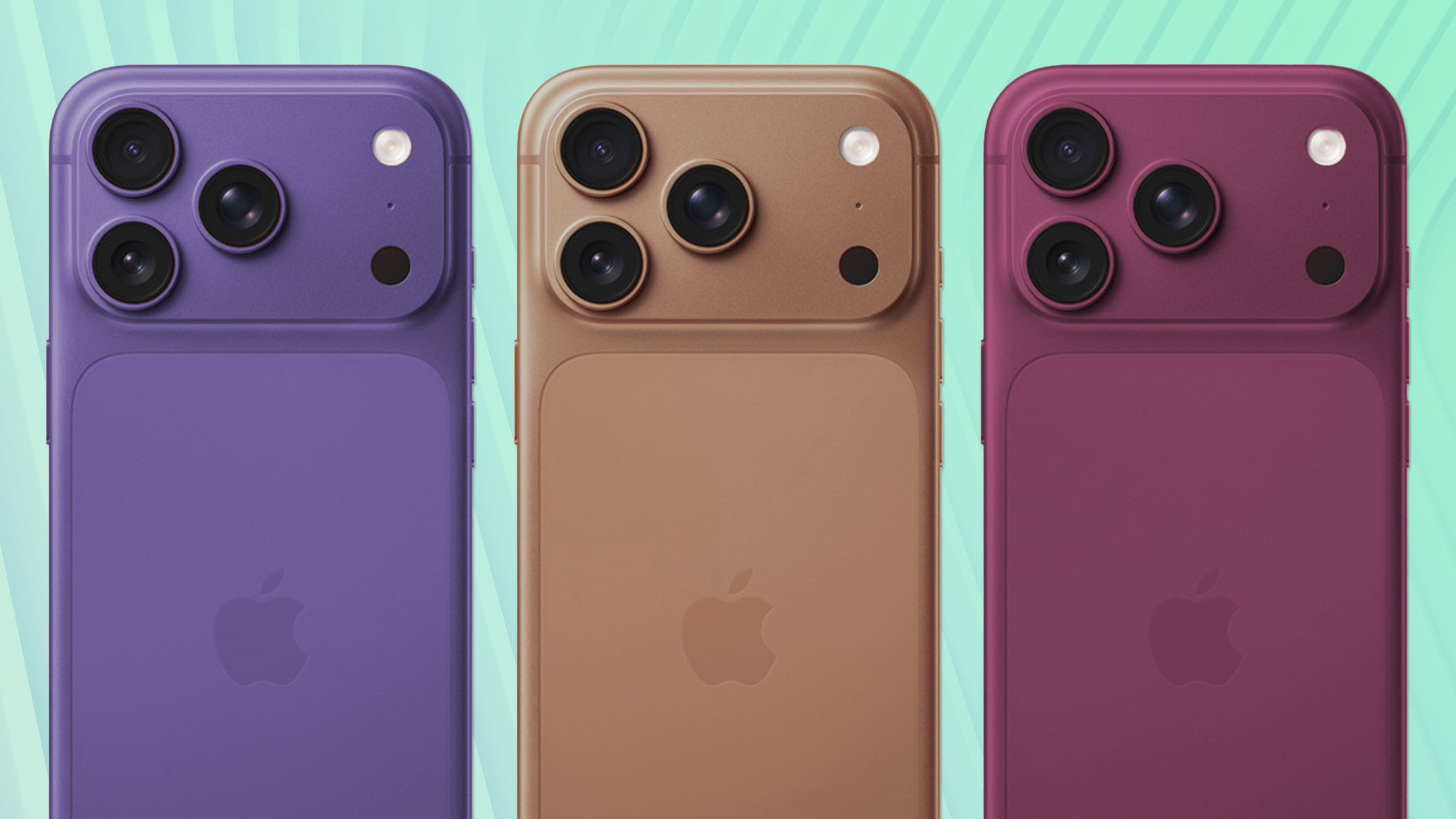 iPhone 18 Pro colors: purple, brown, burgundy