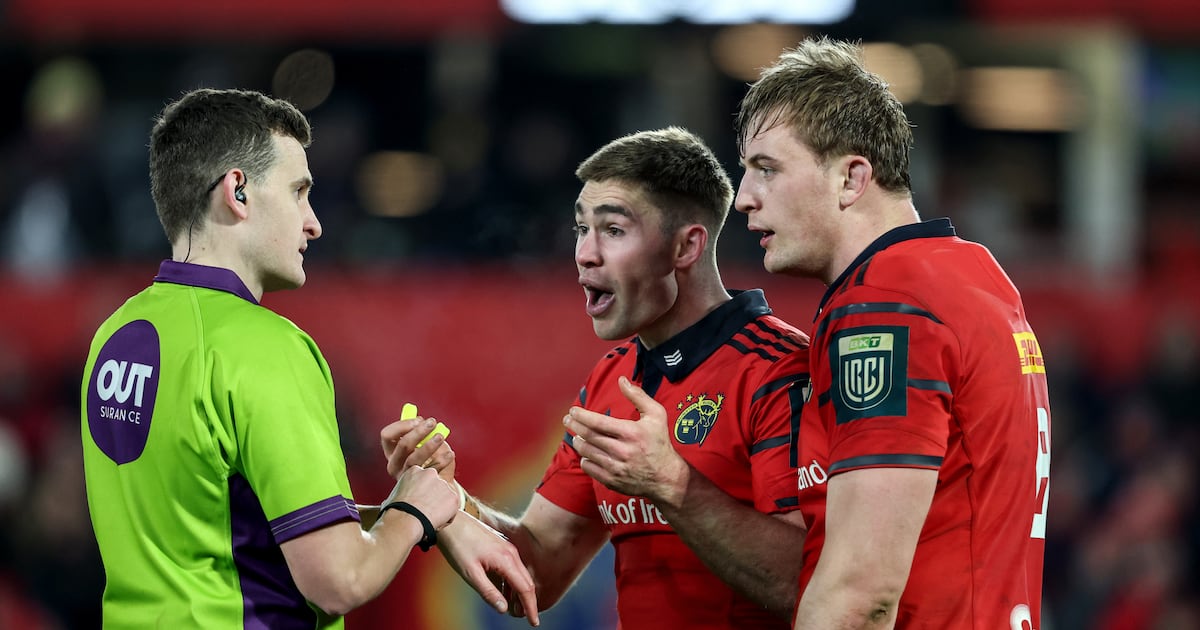 Referee’s split-second wrong call at Thomond Park enough for Munster faithful to see red – The Irish Times