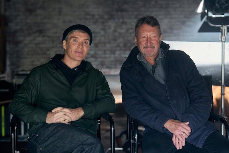 Cillian Murphy and series creator Steven Knight. Photograph: Robert Viglasky/Netflix/PA Wire
