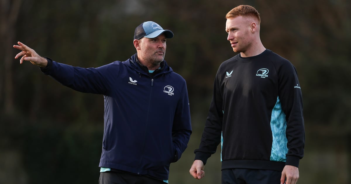 Leinster coach admits he would be sad to see ‘outstanding bloke’ Ciarán Frawley leave – The Irish Times