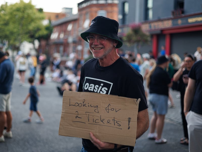 All the talk of dynamic ticket pricing is largely forgotten as Oasis perform in Dublin. Photograph: Dan Dennison/The Irish Times