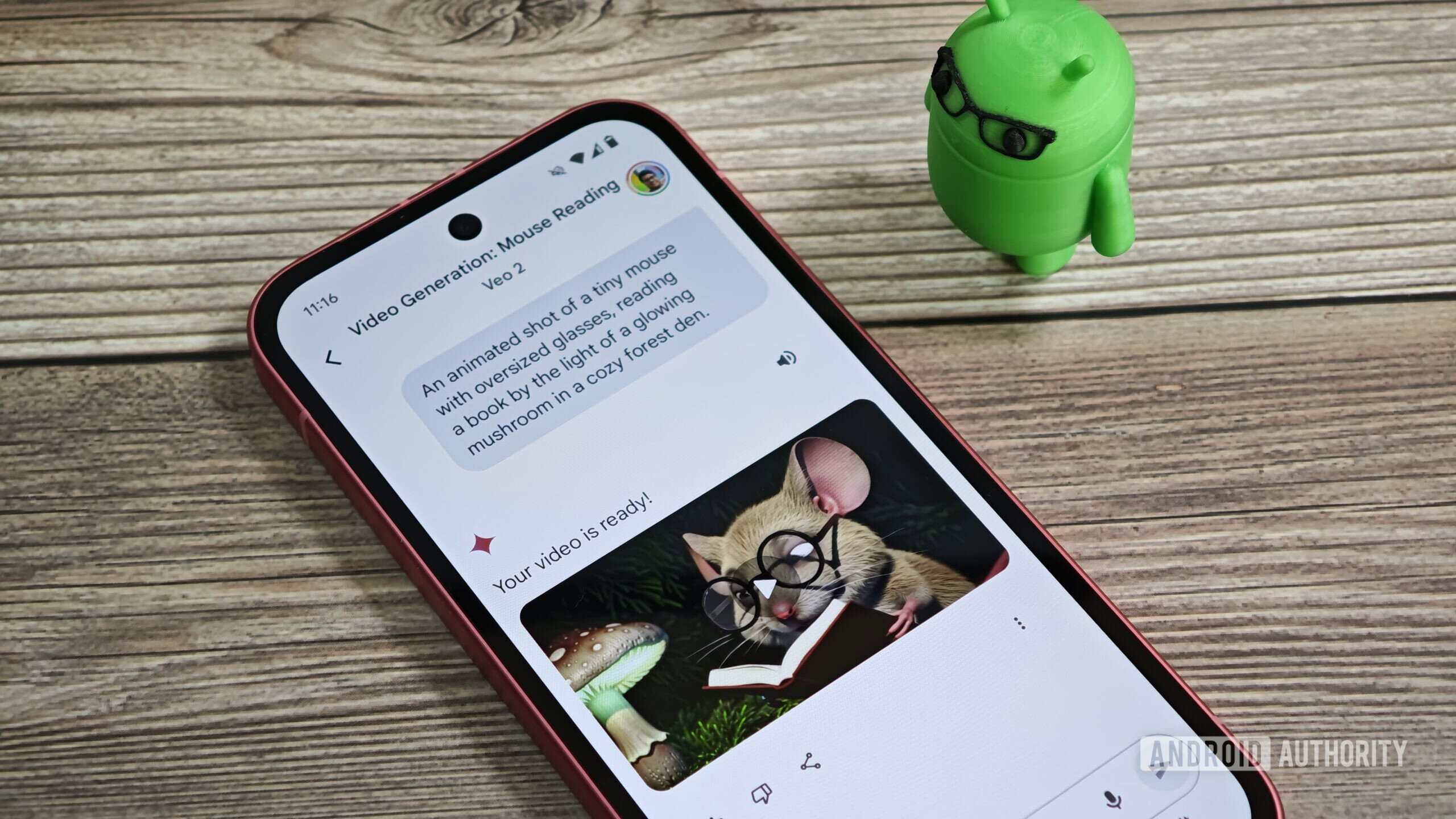 Veo 2 in Gemini on an Android phone Veo 2 in Gemini on an Android phone