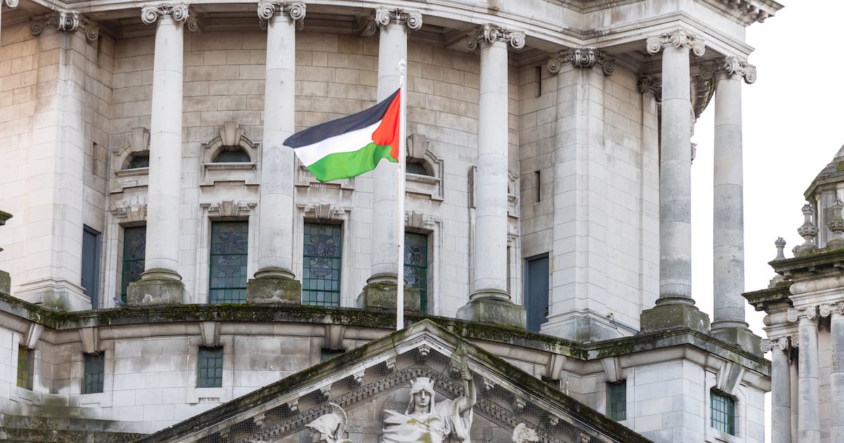 Tensions rise over Belfast City Hall Palestinian flag after judge rejects bid to take it down – The Irish Times