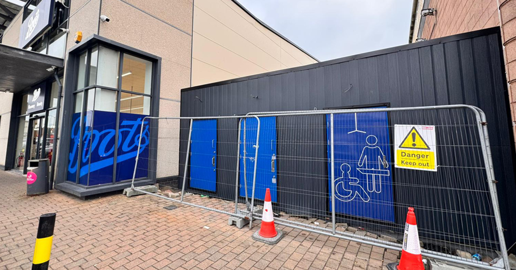 New public toilet and Changing Places facility nearing completion at Letterkenny Retail Park