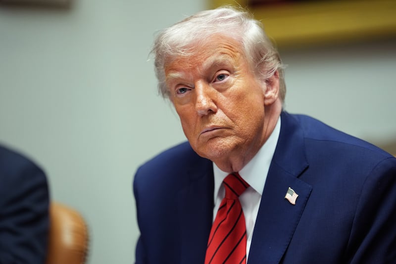US president Donald Trump announced on Wednesday an escalation in his administration’s pressure campaign against Nicolás Maduro, the leader of Venezuela. Photograph: Doug Mills/The New York Times                      