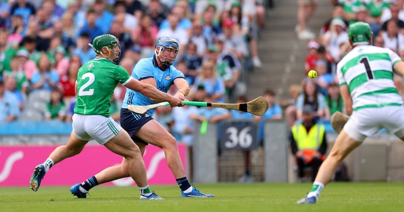 John Hetherton scores one of the goals that helped Dublin topple Limerick in June. Photograph: James Crombie/Inpho