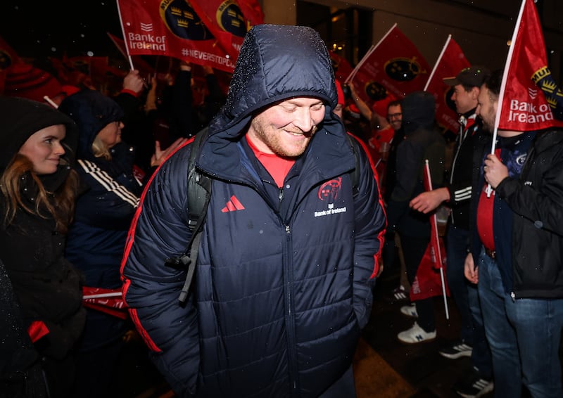 Munster's John Ryan arrives at The Rec ahead of the Champions Cup match against Bath on December 6th. Ryan is closing in on his 250th appearance for Munster. Photograph: Dan Clohessy/Inpho