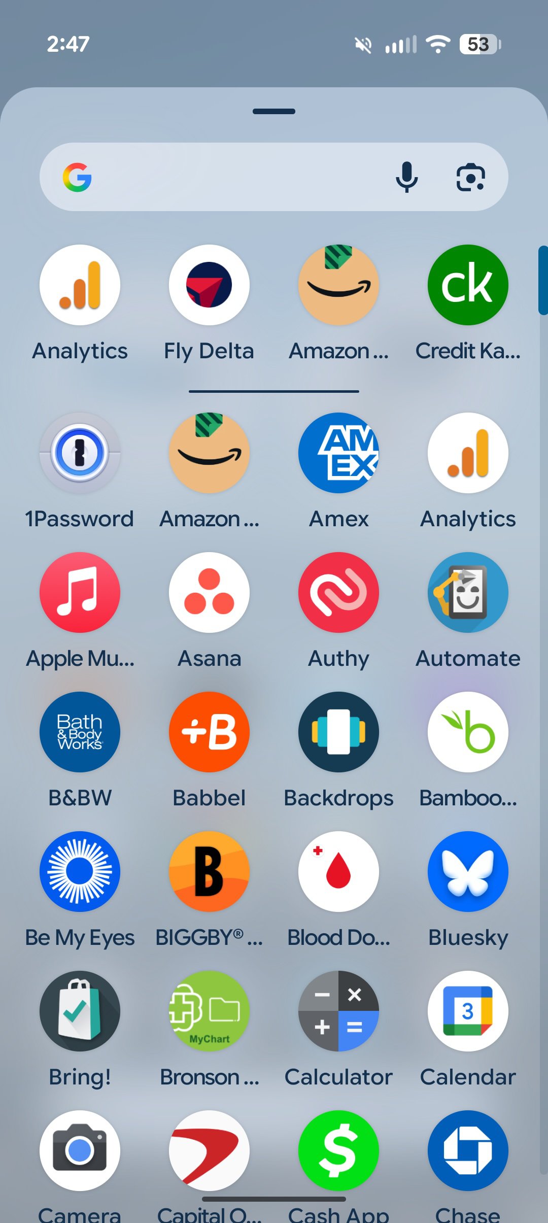Background blur effect enabled on a Pixel running Android 16 QPR2.