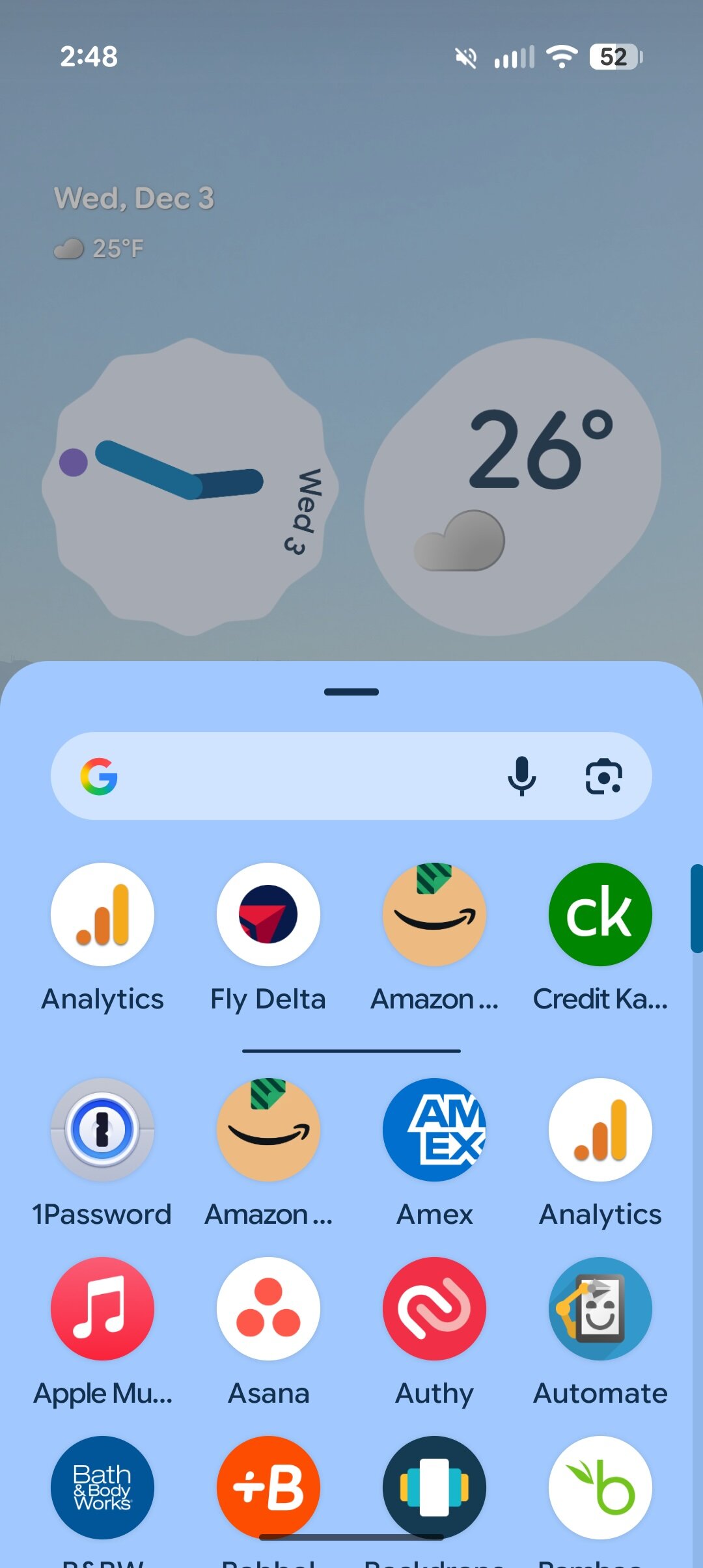 Background blur effect disabled on a Pixel running Android 16 QPR2.