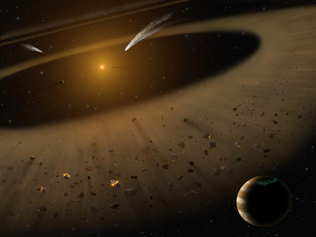 Artist's Illustration Of The Epsilon Eridani System Showing Epsilon Eridani B