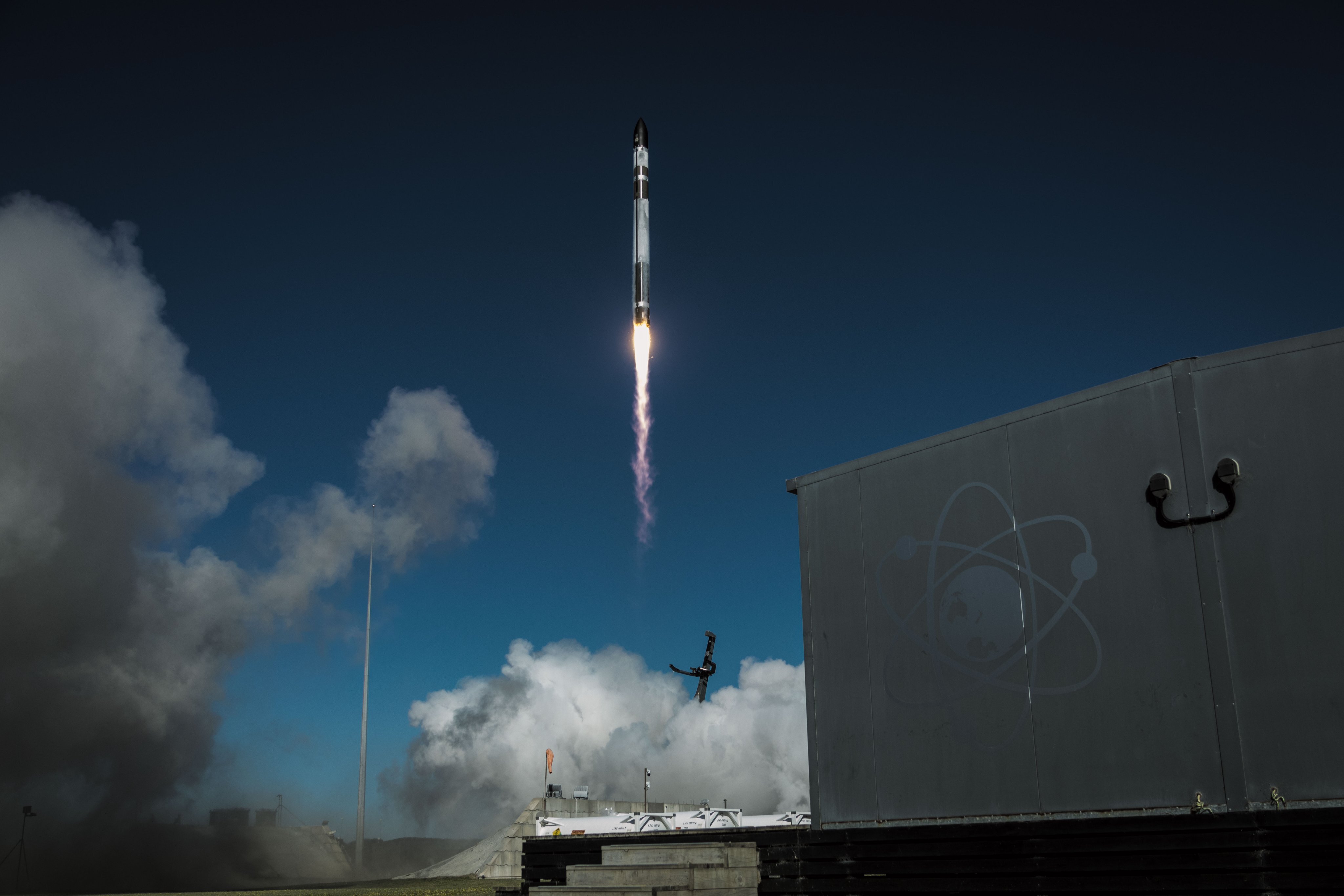 An image of a rocket going off the launch pad
