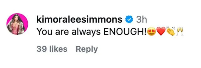 Aoki Lee Simmons/Instagram Kimora Lee Simmons comments on a post from Aoki Lee Simmons