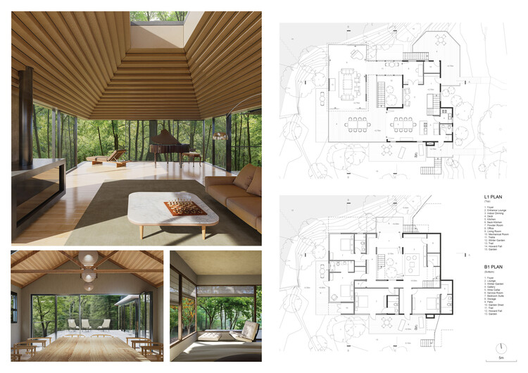 Howard Waterfall Retreat Competition: Buildner’s Winners Explore Multigenerational Living and Topography - Image 15 of 41