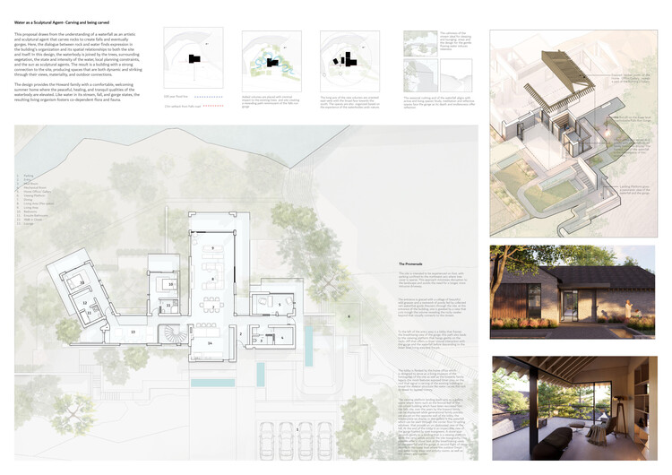 Howard Waterfall Retreat Competition: Buildner’s Winners Explore Multigenerational Living and Topography - Image 35 of 41