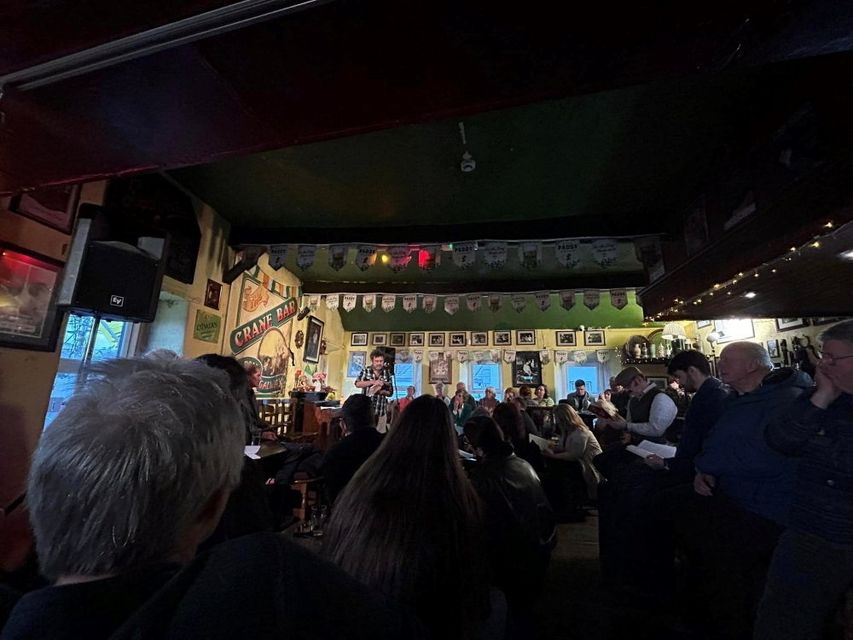 Crannóg launch at the Crane bar in Galway's Westend. 