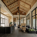 Clouhaus Hotel / RooMoo Design Studio - Interior Photography, Wood, Chair, Beam