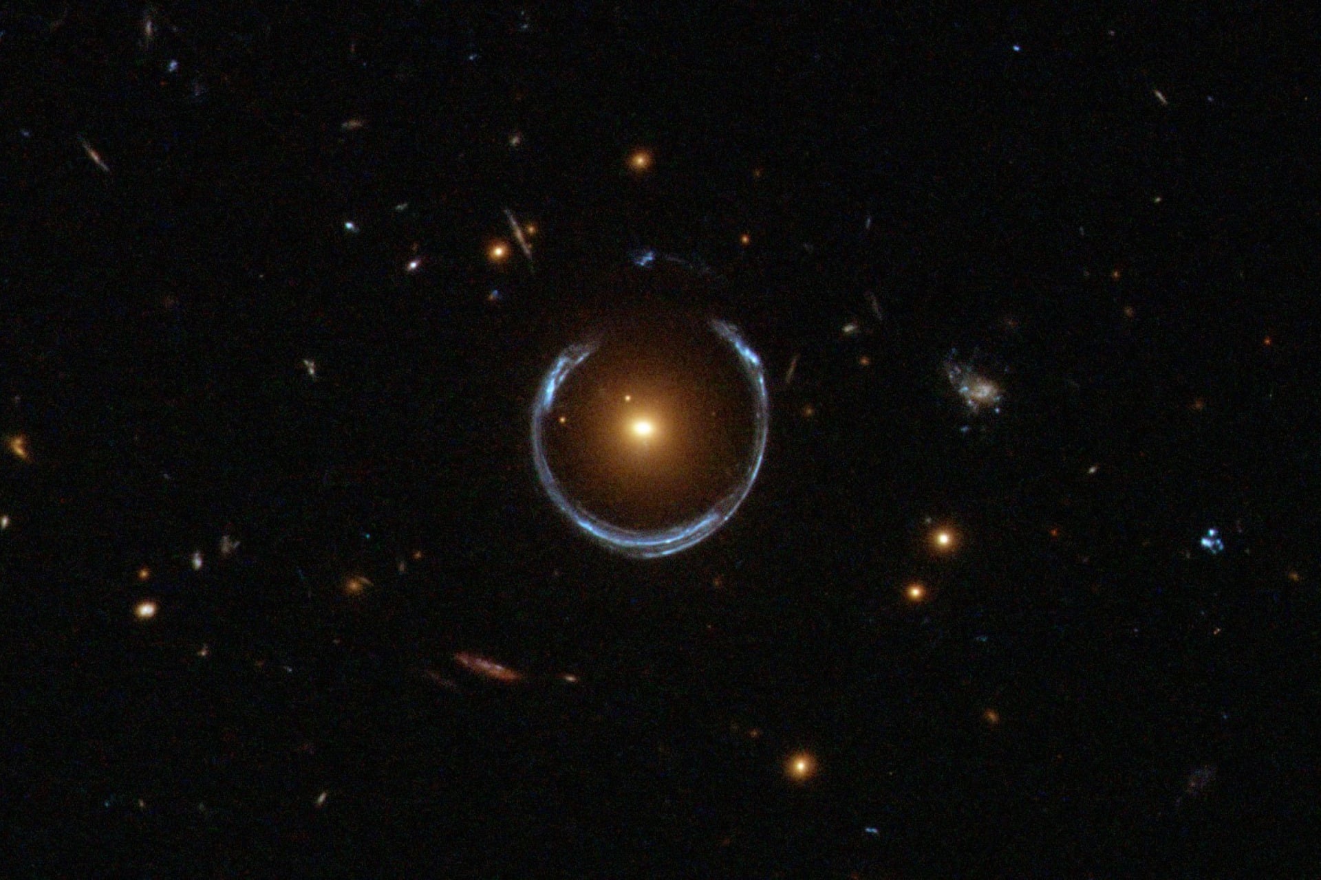 Cosmic Horseshoe Einstein Ring Hubble Black Hole