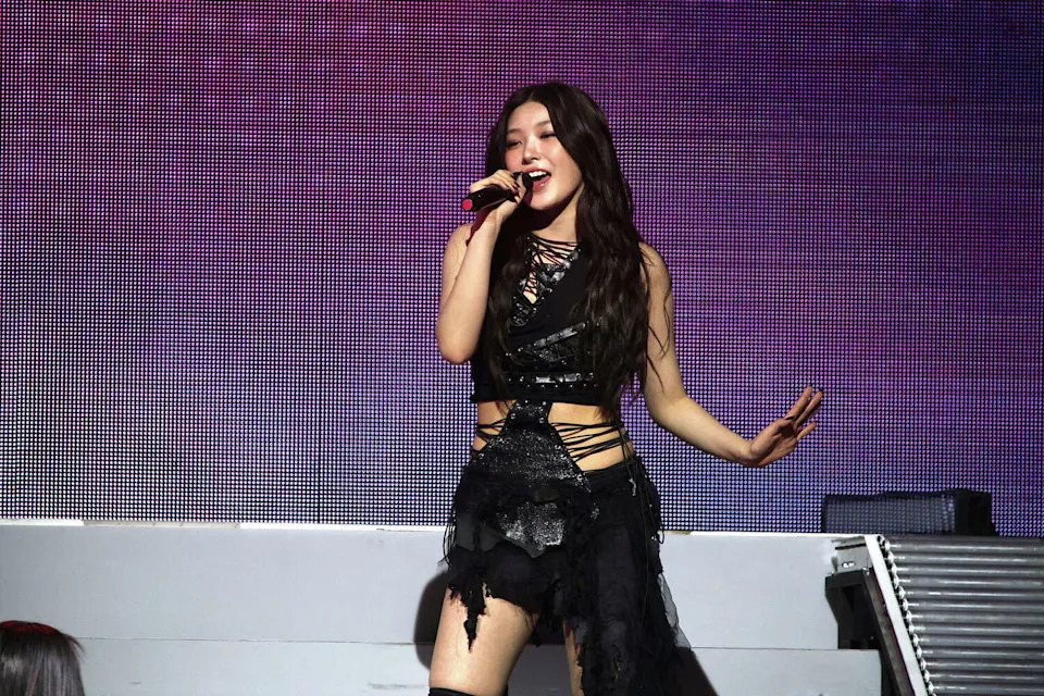 Yoonchae celebrated her 18th birthday early during Katseye's first of two sold-out concerts at the Bill Graham Civic Auditorium. (Jeremychanphotography/Getty Images)