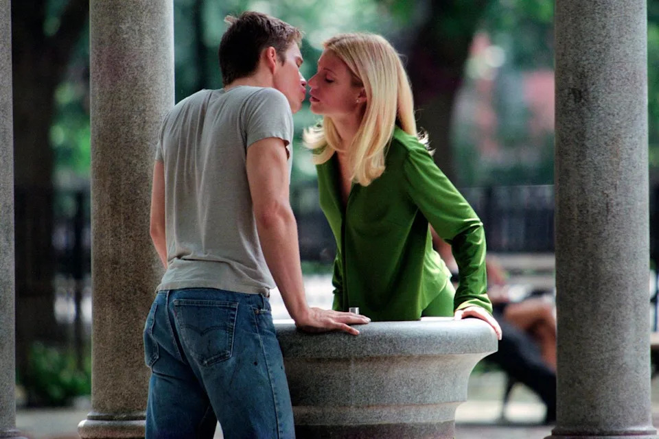 Lawrence Schwartzwald/Sygma/Getty Ethan Hawke and Gwyneth Paltrow filming 'Great Expectations'