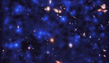 The early Universe as seen by the MUSE spectrograph on ESO’s Very Large Telescope. Credit: ESA/Hubble &amp; NASA, ESO/ Lutz Wisotzki et al