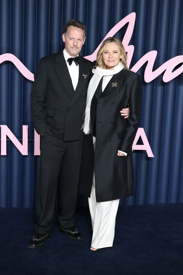Getty Images Russell Thomas and Kim Cattrall on December 1, 2025.