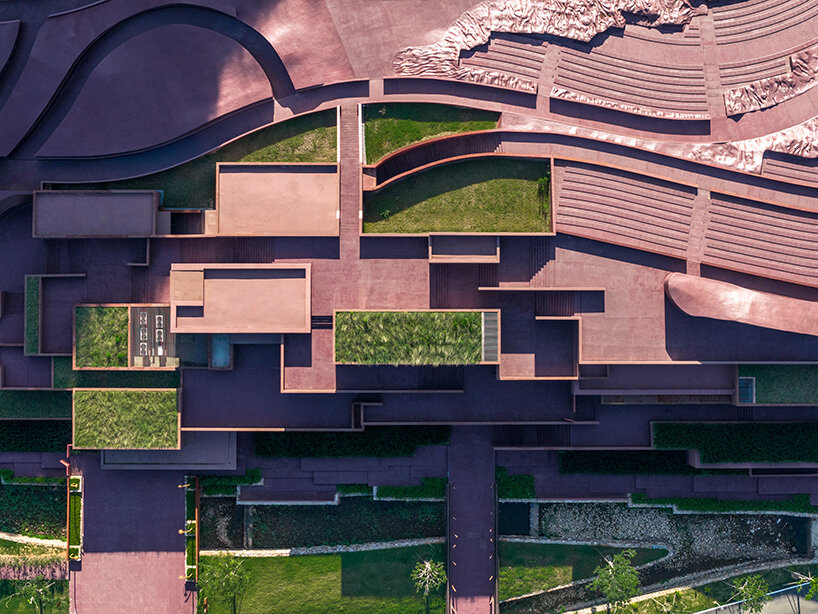 GOA crafts an open-air theater in china where birds and humans share the same stage