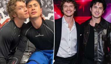 'Heated Rivalry' hunk Hudson Williams jokes real-life relationship with co-star Connor Storrie is 'a nightmare for HR'