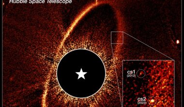 Hubble sees asteroids colliding at nearby star for first time