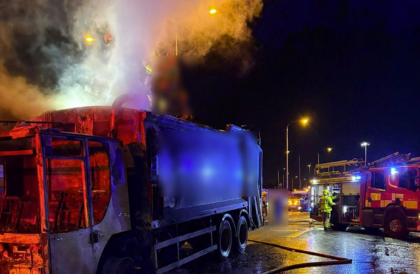 Heavy congestion on M50 due to bin lorry fire · TheJournal.ie