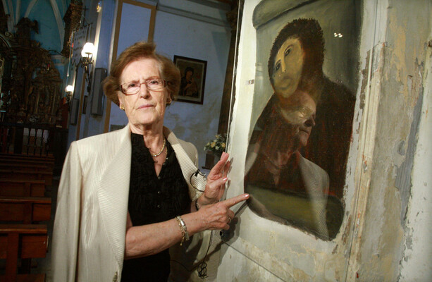 Spanish woman known for failed restoration of Jesus Christ fresco dies - The Journal