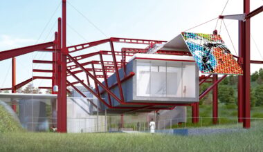 a visualisation of an art gallery