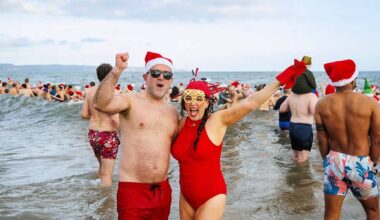 Hundreds brave the cold in Belfast to make a splash for charity