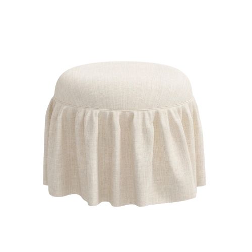 Cream skirted stool