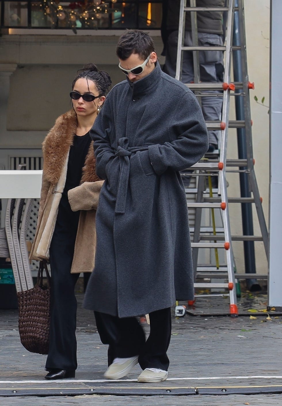 zoë kravitz and harry styles in rome
