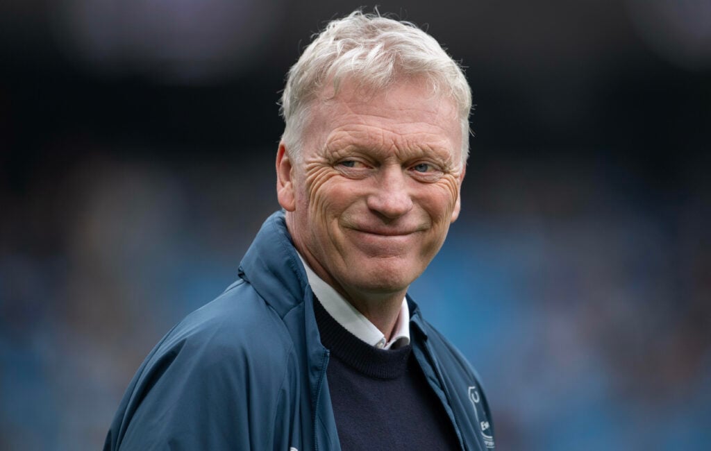 Everton manager David Moyes smiling