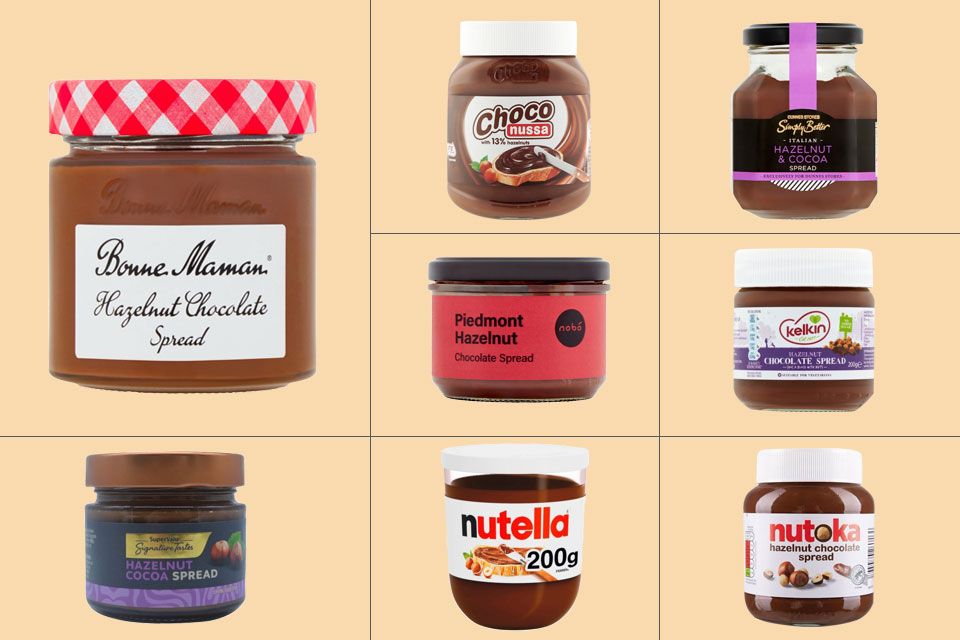 Supermarket chocolate hazelnut spreads