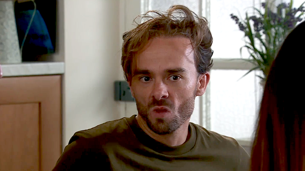 David Platt looking upset in Coronation Street david platt looking upset in coronation street