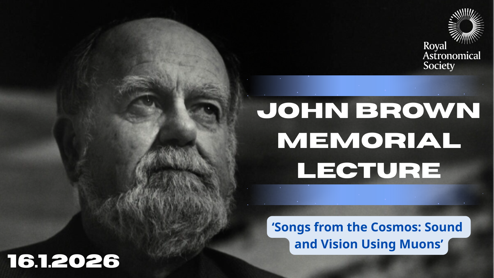 Cosmic rays and music collide for John Brown Memorial Lecture