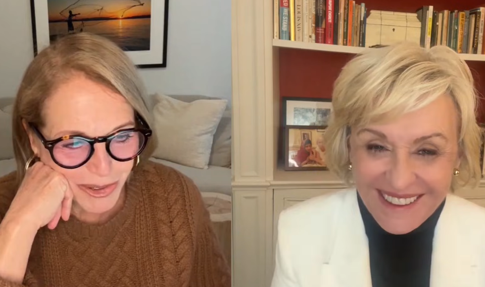 Katie Couric and Tina Brown