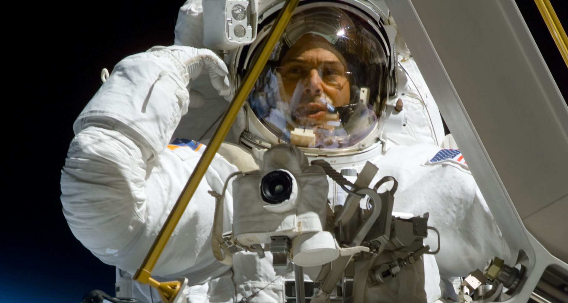 NASA astronaut during space walk